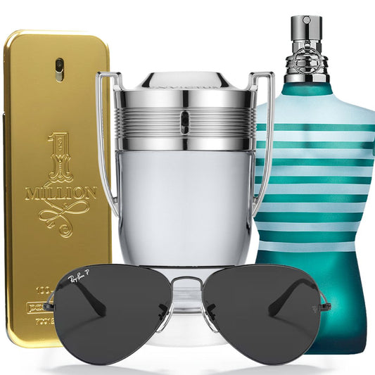 Promo One Million Rabanne 100 ML + Invictus Rabanne 100 ML + Le Male JPG 75 ML+ Gafas Ray Ban